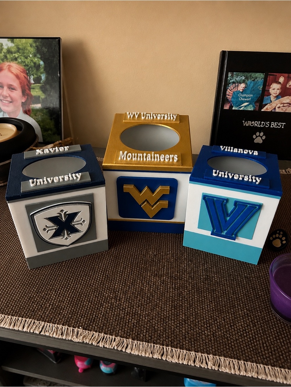 Sports Team Tissue Box Covers